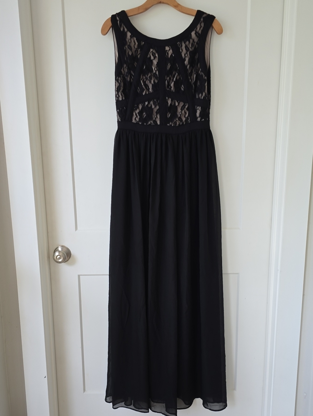 Black Lace Maxi Dress